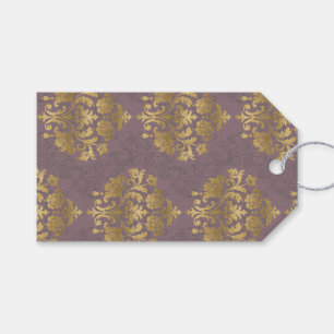 Antikes Vintage-Rauchmauve-Goldmedaillon Geschenkanhänger