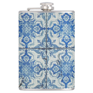 Antikes Vintages portugiesisches Fliesenmuster - A Flachmann