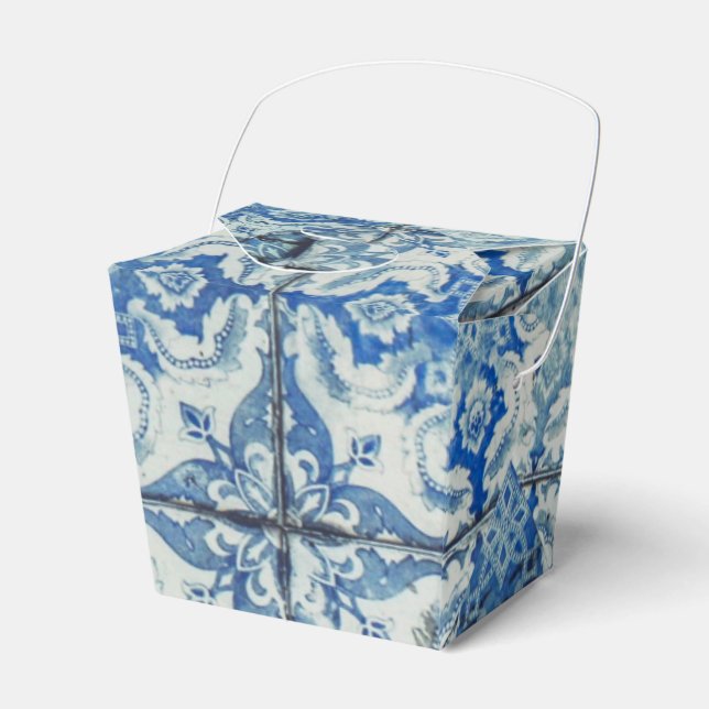 Antikes Vintages portugiesisches Fliesenmuster - A Geschenkschachtel (Vorderseite)