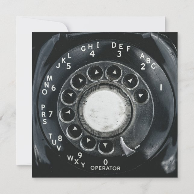 Antikes Wählscheibentelefon (Vorderseite)