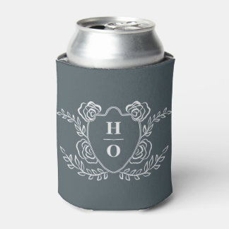Antikes Wappen-Monogramm-Hochzeit Dosenkühler