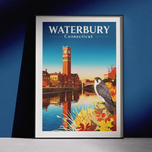 Antikes Waterbury Connecticut Poster