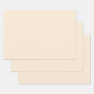 Antikes Weiß (Vollfarbe)  Geschenkpapier Set