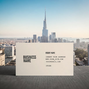 Antikes Weißformat mit Spalten in kondensierten Sc Visitenkarte