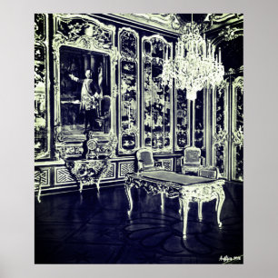 Antikes Wien Schönbrunn Palast Vieux Laque Zimmer Poster
