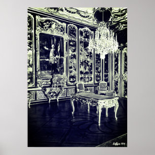 Antikes Wien Schönbrunn Palast Vieux Laque Zimmer Poster