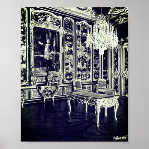 Antikes Wien Schönbrunn Palast Vieux Laque Zimmer Poster