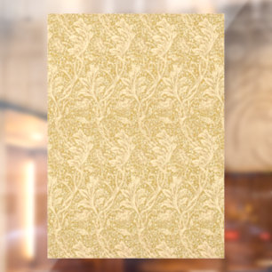 Antikes William Morris Arcadia Gold Nahtlos Fensteraufkleber