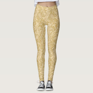 Antikes William Morris Arcadia Gold Nahtlos Leggings