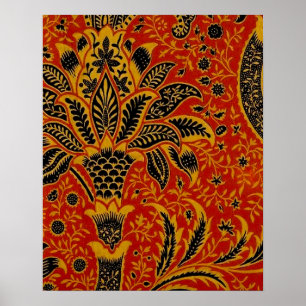 Antikes William Morris India Tapete Poster