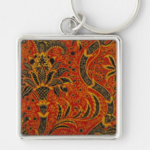 Antikes William Morris India Tapete Schlüsselanhänger