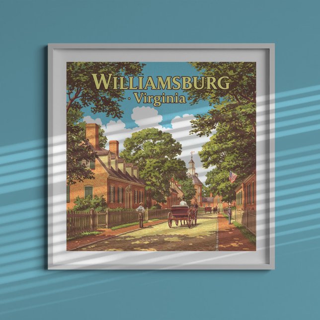 Antikes Williamsburg Virginia Poster (Von Creator hochgeladen)