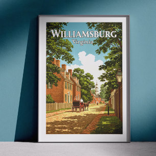 Antikes Williamsburg Virginia Poster