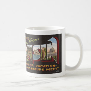 Antikes Wisconsin Tasse