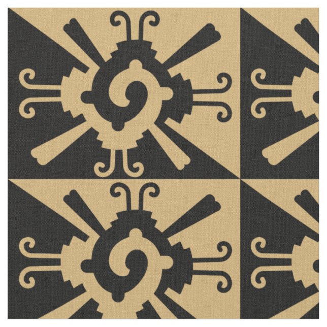 Antikes zentralamerikanisches Design-Muster Stoff (Nahaufnahme)