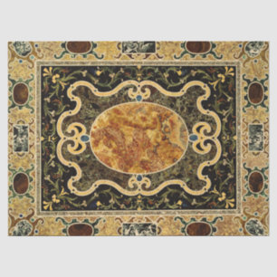 Antikes Ziermuster - italienisches Gemsteinmuster Seidenpapier
