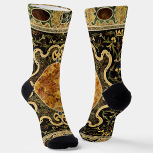 Antikes Ziermuster - italienisches Gemsteinmuster Socken