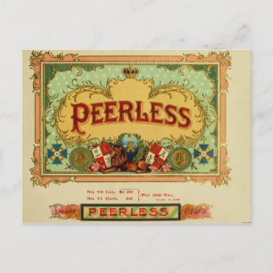 Antikes Zigarrenkistenetikett Postkarte