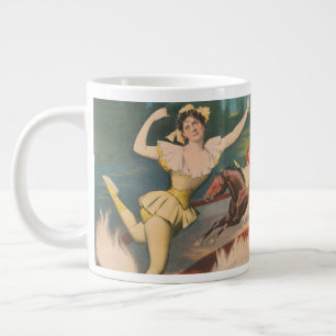 Antikes Zirkusplakat von Miss Rose Meers Jumbo-Tasse