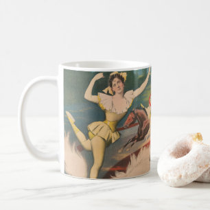 Antikes Zirkusplakat von Miss Rose Meers Kaffeetasse