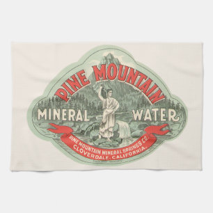 Antiketiket, Pine Mountain Mineralwasser Geschirrtuch