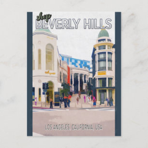 Antikladen Beverly Hills Kalifornien Reise Postkarte