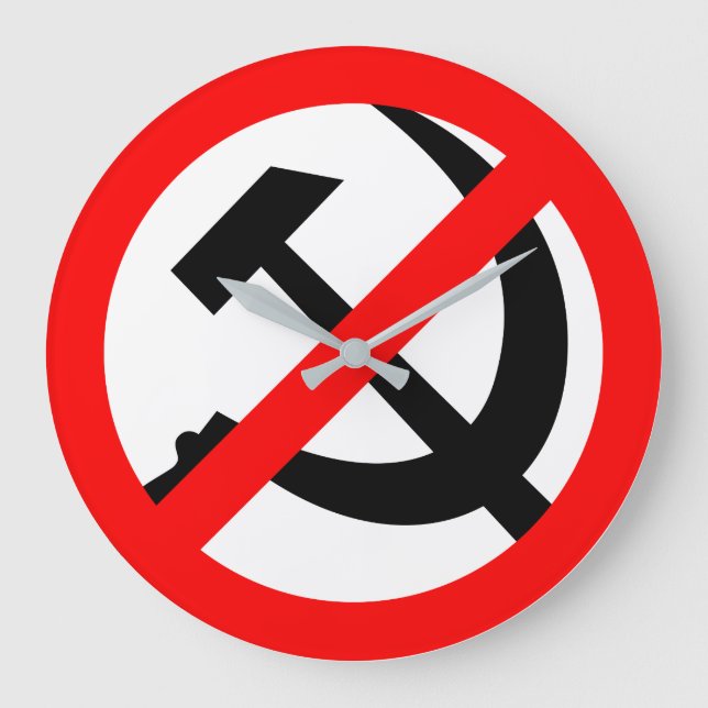 Antikommunist Große Wanduhr (Vorderseite)