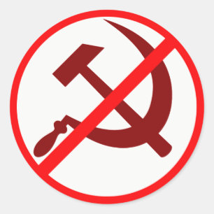 Antikommunist Runder Aufkleber