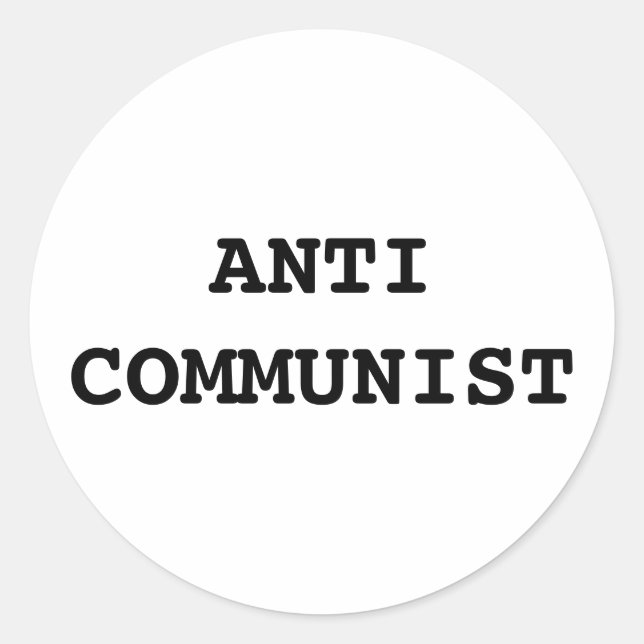 ANTIKOMMUNISTISCHE STICKER (Vorderseite)