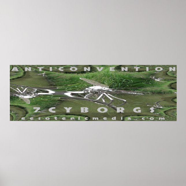 "Antikonvention" 90cm x 30cm Poster (Vorne)