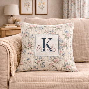 AntikRustikal Verspielter Shabby Chic Stil Blumen Kissen