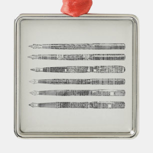 Antikstift-Zeitungs-Kunstillustration Ornament Aus Metall