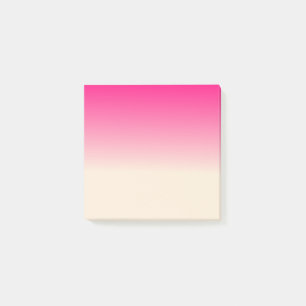 Antikweiß- und Winterhimmel-Rosa-Verlauffarben Post-it Klebezettel