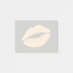 Antikweiße Lippen Post-it Klebezettel