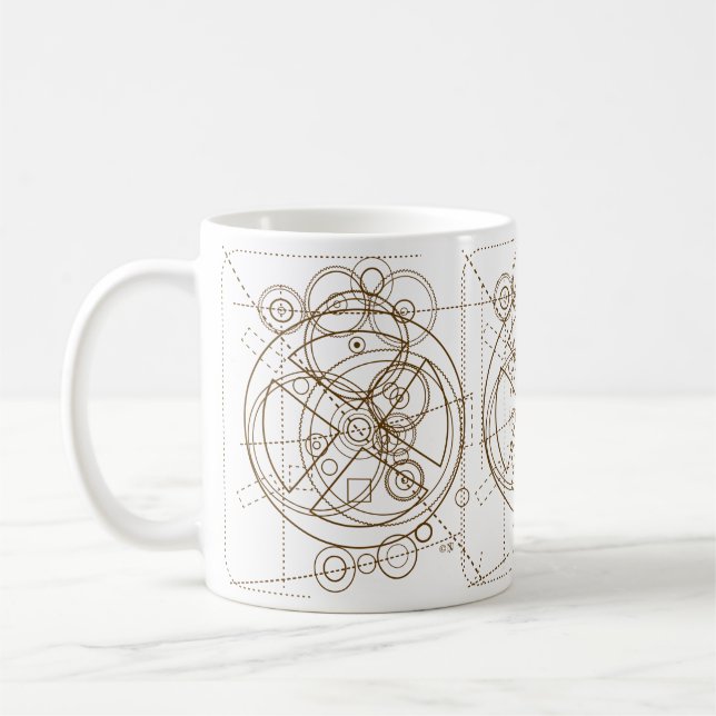 Antikythera Mechanism Drawing Kaffeetasse (Links)