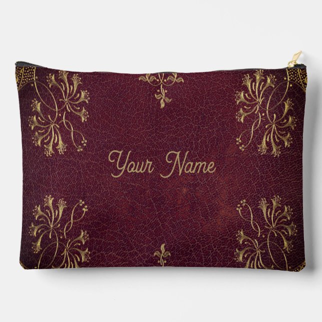 Antilederlook - personalisiert zubehörtasche (Rückseite)