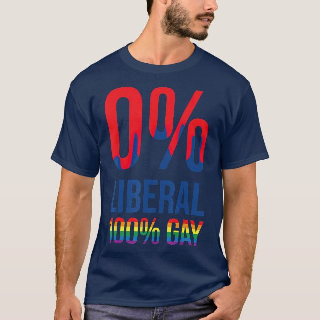 Antiliberale LGB Gay Cool Pro Republikaner geben G T-Shirt (Vorderseite)
