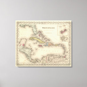 Antillen 11 leinwanddruck