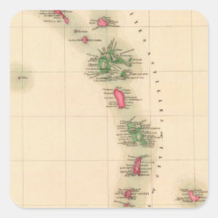 Antillen 75 quadratischer aufkleber