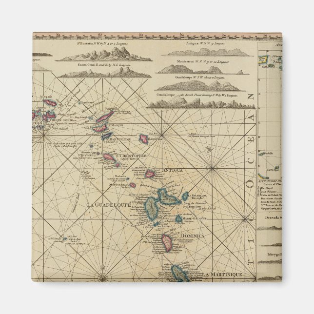 Antillen, Charibbeinseln Magnet (Vorne)