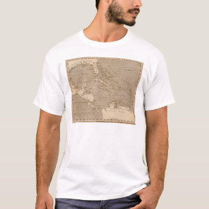Antillen-Karte durch Arrowsmith T-Shirt
