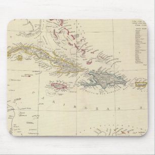 Antillen oder WestIndien-Inseln Mousepad
