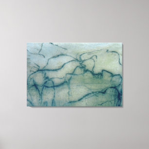 Antilope und Bison, Perigordian (Höhlenmalerei) Leinwanddruck