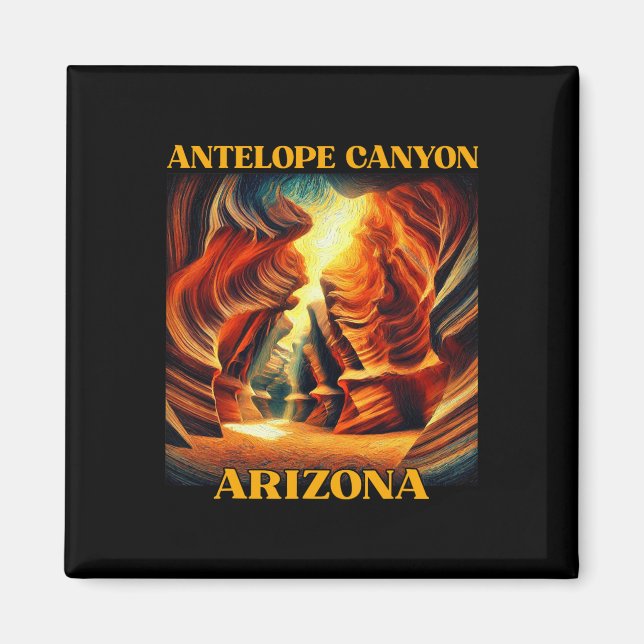 Antilopen-Canyon Arizona Wandern Camping  Magnet (Vorne)