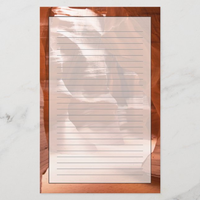 Antilopen-Schlucht, natürlich Lit Briefpapier (Vorderseite)