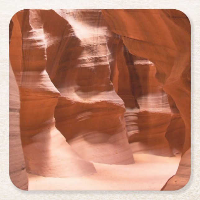 Antilopen-Schlucht, natürlich Lit Rechteckiger Pappuntersetzer (Vorderseite)