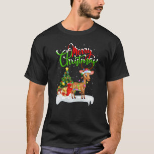 Antilopen-Weihnachtsdekorationen Santa Antilope We T-Shirt