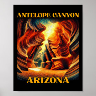 Antilopenschlucht Arizona Wandern Camping Poster