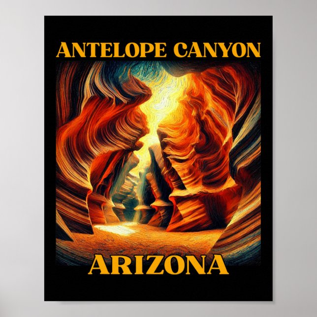 Antilopenschlucht Arizona Wandern Camping  Poster (Vorne)