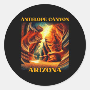 Antilopenschlucht Arizona Wandern Camping  Runder Aufkleber